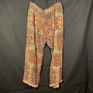 Exclusively For Signals Floral Boho Silky Lounge Pants